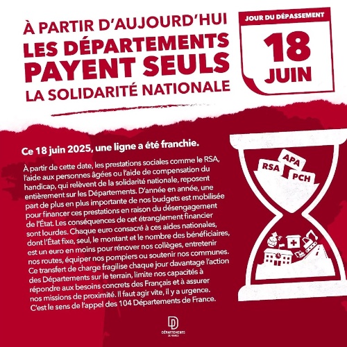département de la gironde dans le rouge